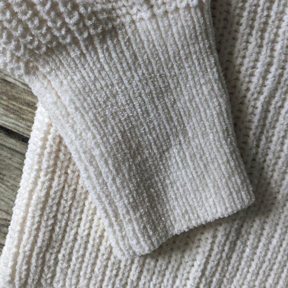 SO Cream Chenille Chunky Sweater sz XL New - Picture 4 of 5